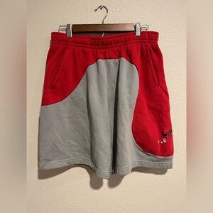 Nike Mens Fleece Club Casual Galaxy Embroidered Swoosh Shorts Size Large